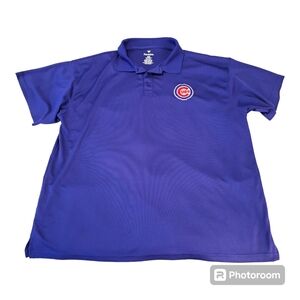 Men's Big and Tall Blue Chicago Cubs Polo